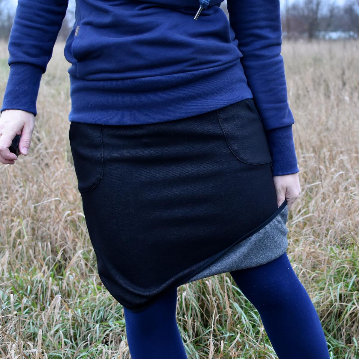 Černá alá riflová