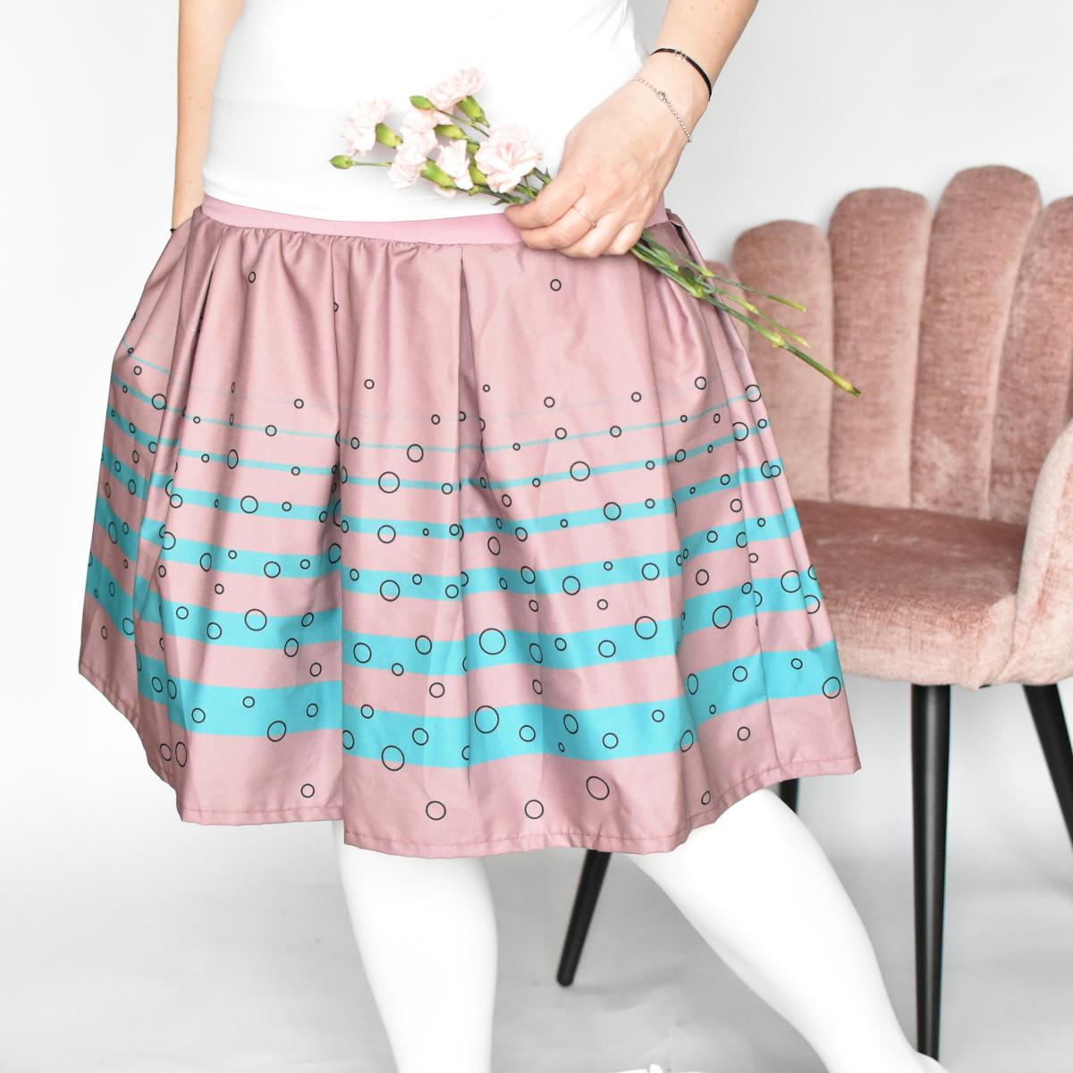 Starorůžová s pruhy